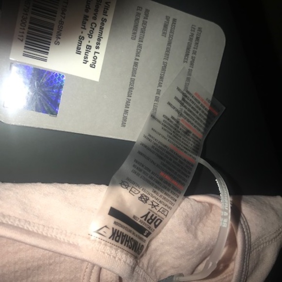 Gymshark Vital Seamless Crop Top in Blush - Picture 5 of 5